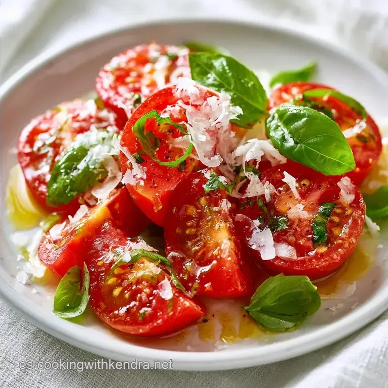 Ensalada De Tomate Y Parmesano Saludable