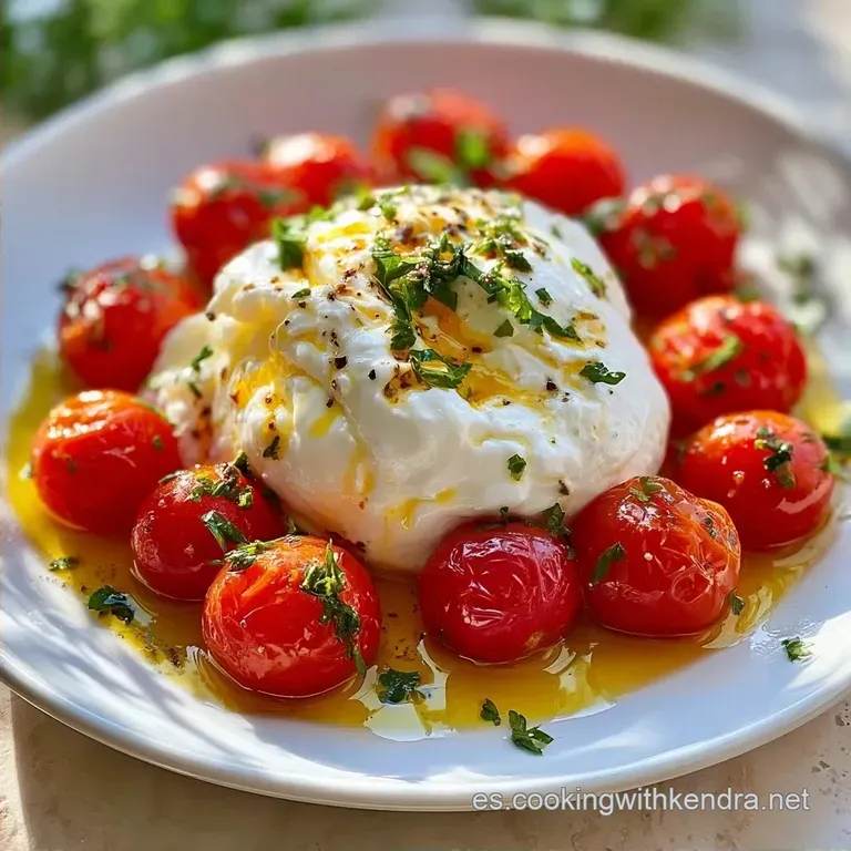 Ensalada de Burrata y Tomates Cherry en 45 Minutos
