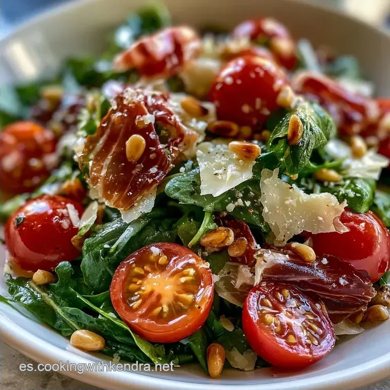 Ensalada Fresca con Queso Parmesano y R&uacute;cula
