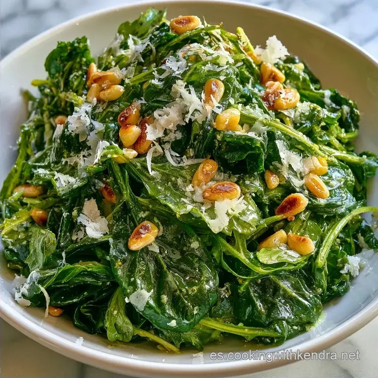 Ensalada Gourmet Con Parmesano y Pi&ntilde;ones Tostados