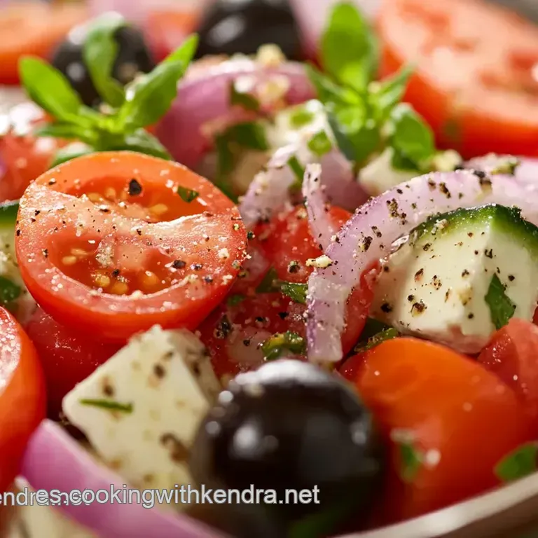Ensalada Griega Aut&eacute;ntica: Un Fest&iacute;n Mediterr&aacute;neo