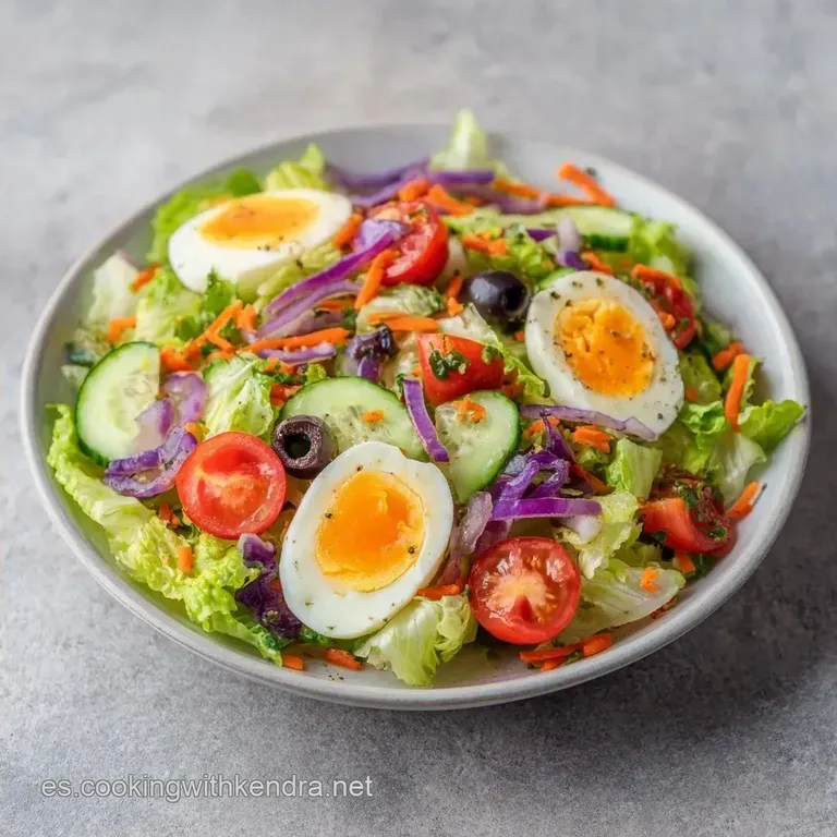 Ensalada Mixta con Huevo: Fresca y Nutritiva