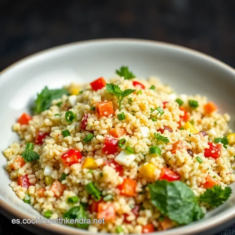 Ensalada Primaveral De Quinoa Tirabeques Y C&iacute;tricos presentation