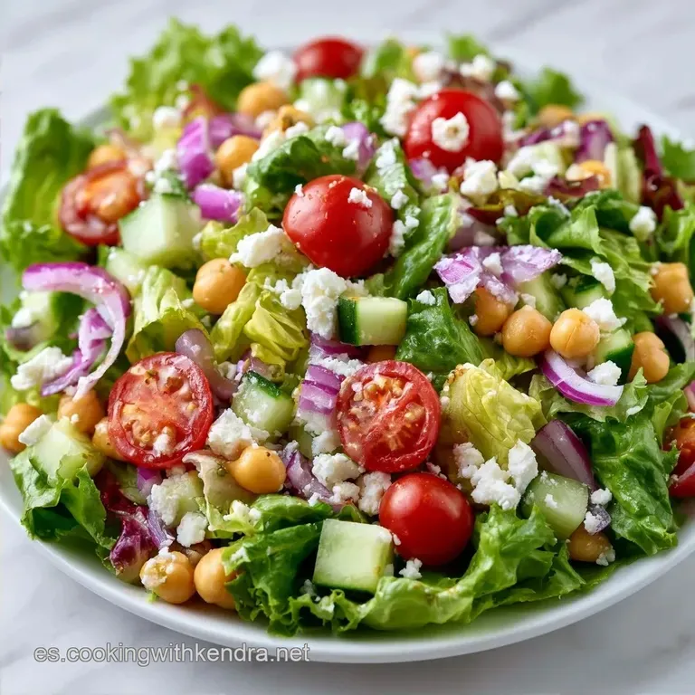 Ensalada R&aacute;pida Y Econ&oacute;mica con Garbanzos