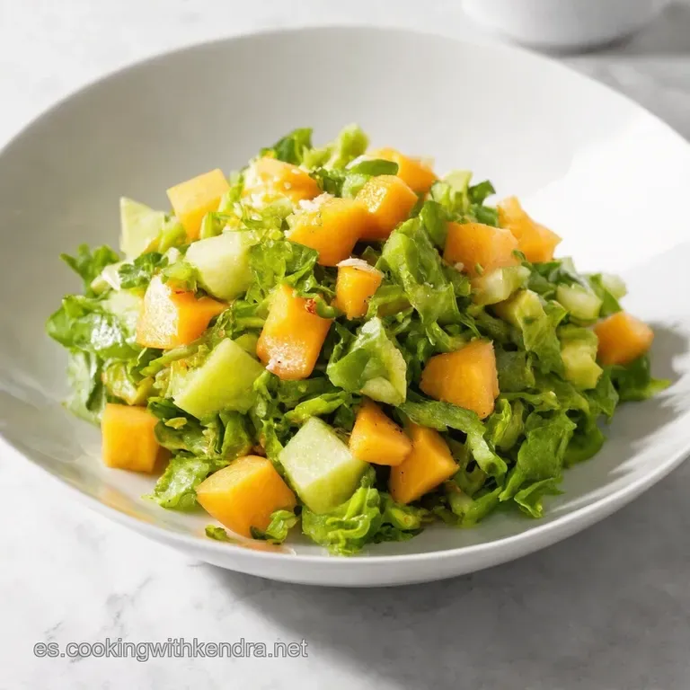 Ensalada Templada de Mel&oacute;n con Crujiente de Avellanas y Feta al Aroma de Lima