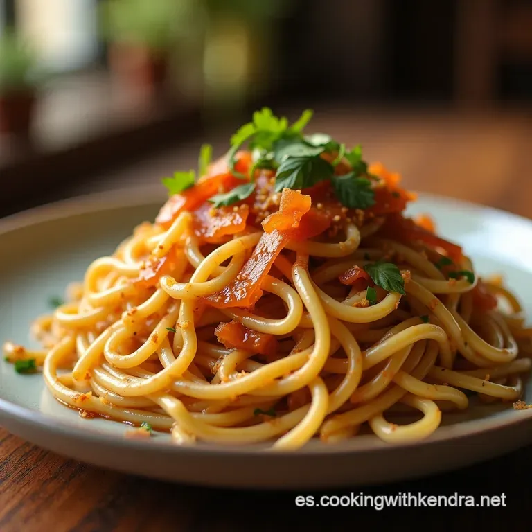Espaguetis Salteados Al Estilo Chino El Chow Mein R&aacute;pido Y Sabroso Que Triunfa En Familia presentation