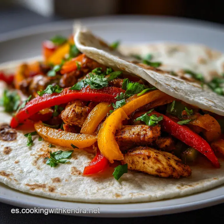 Fajitas de Pollo con Pimientos y Cebolla