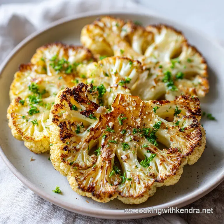 Receta de Deliciosos Filetes de Coliflor Asados