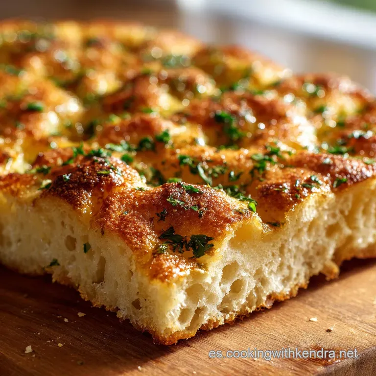 Focaccia Cl&aacute;sica Italiana: El secreto de la esponjosidad y el toque crujiente