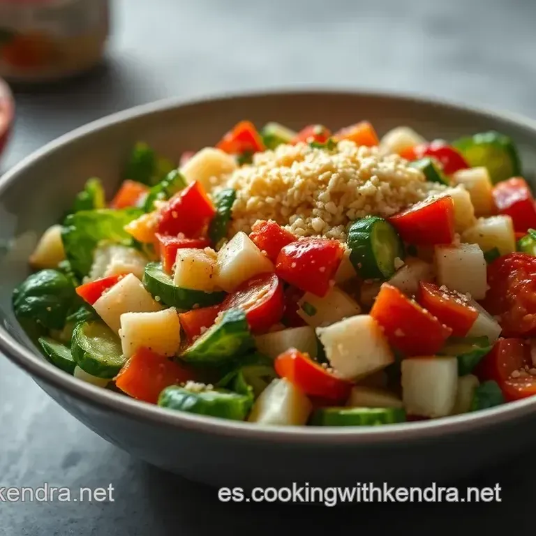 Frescura Crujiente: Ensalada de Espaguetis de Calabac&iacute;n con S&eacute;samo y Lim&oacute;n