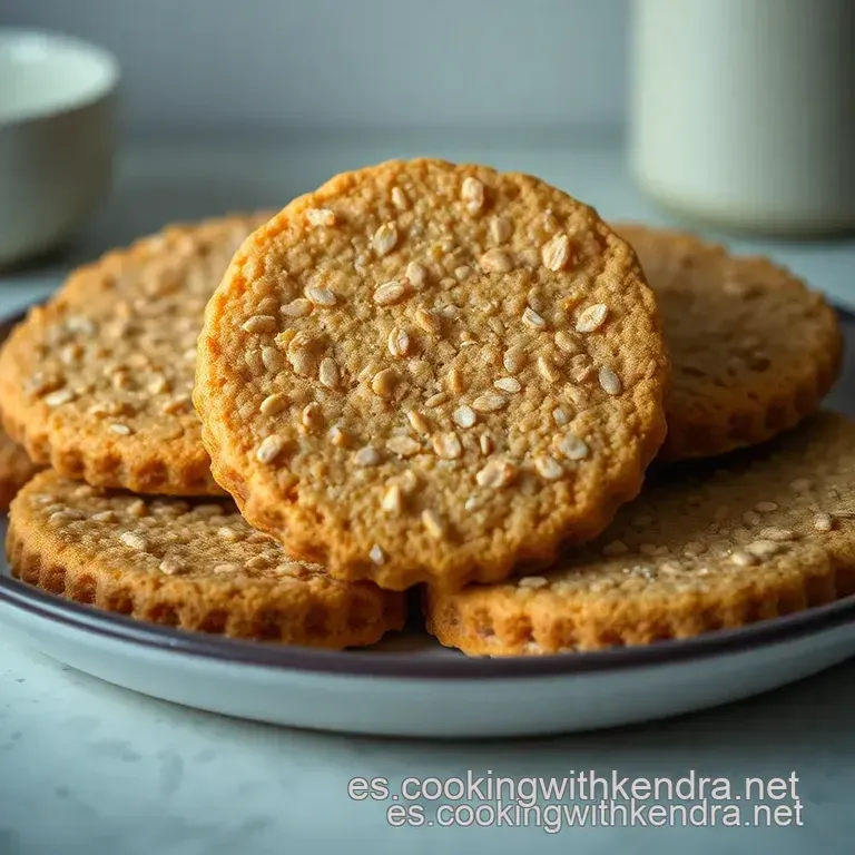 Galletas Crujientes De Avena Pasas Y Coraz&oacute;n De Avellana presentation
