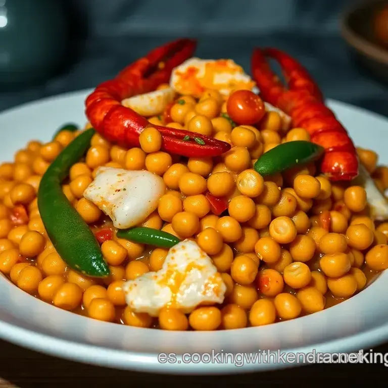 Garbanzos con Langostinos: &iexcl;Un Abrazo Marinero!
