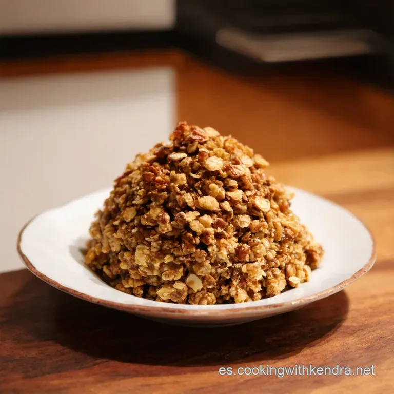 Granola Crujiente Sin Culpa: Avena D&aacute;tiles Y Coco presentation