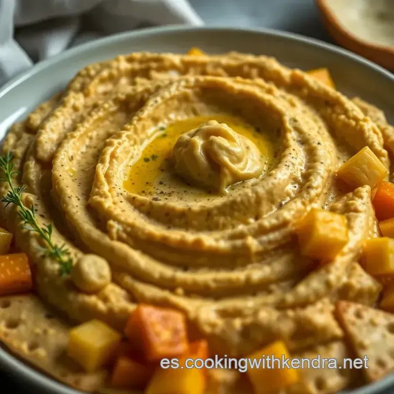 Hummus De Calabaza Asada Al Or&eacute;gano presentation