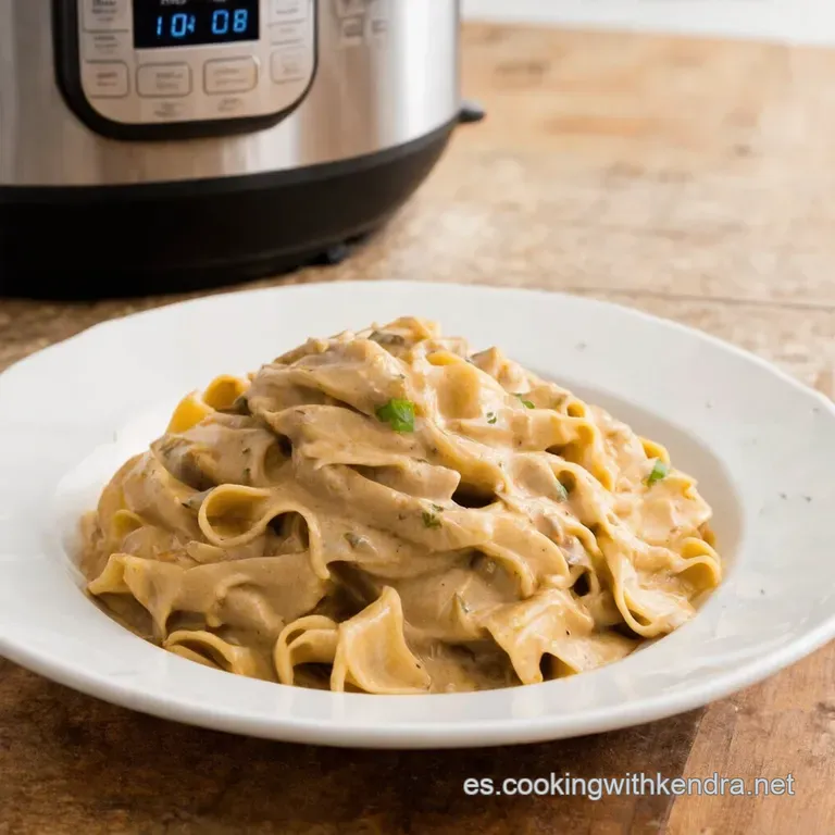 Instant Pot Beef Stroganoff Delicioso Y R&aacute;pido presentation