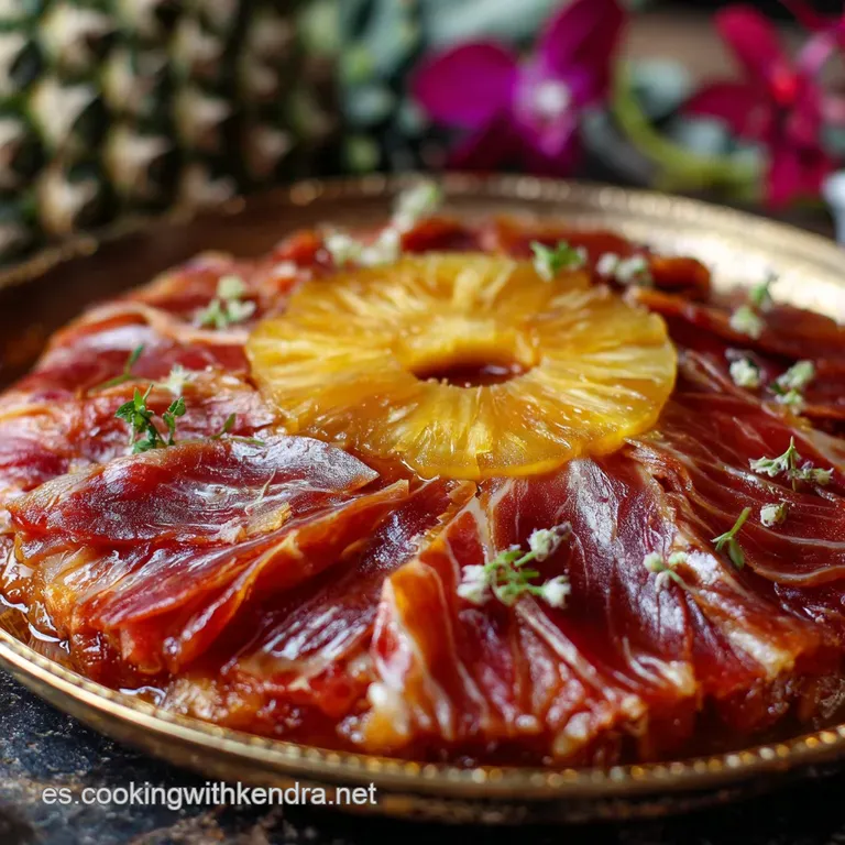 Jamon Con Pia Boricua: Receta Cl&aacute;sica Del Tesoro Glaseado De Pi&ntilde;a presentation