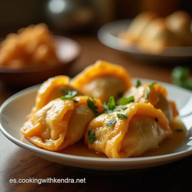 Jiaozi De La Abuela Empanadillas De Cerdo Jugosas Con Aromas C&iacute;tricos presentation