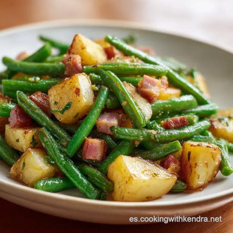 Jud&iacute;as Verdes con Patatas Rehogadas