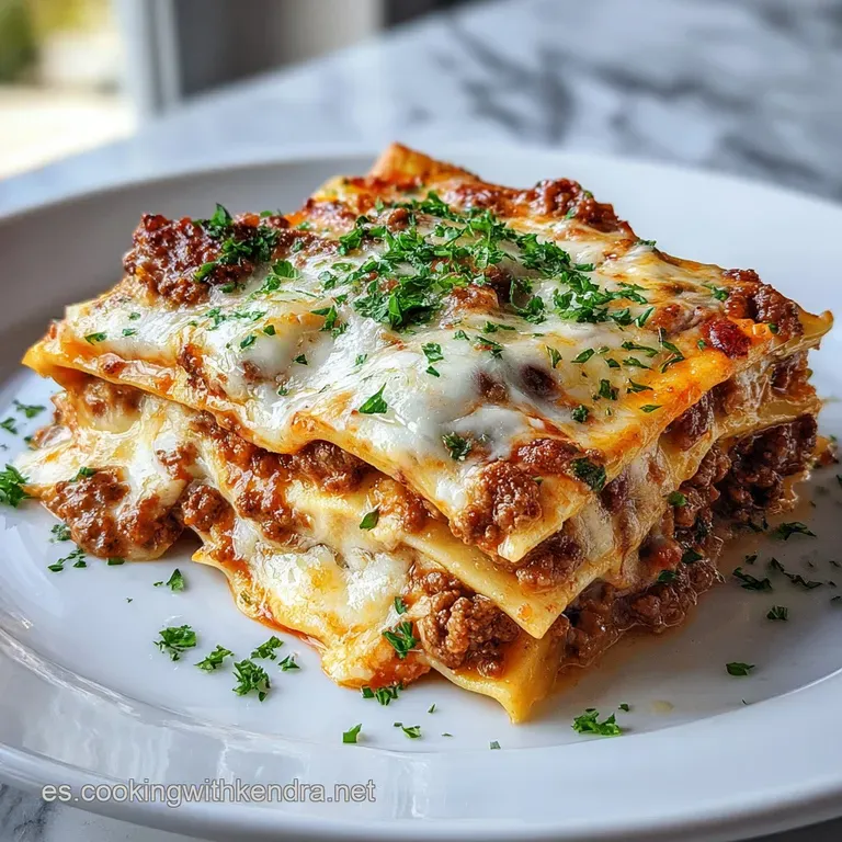 Lasa&ntilde;a de Carne con Bechamel Terciopelada