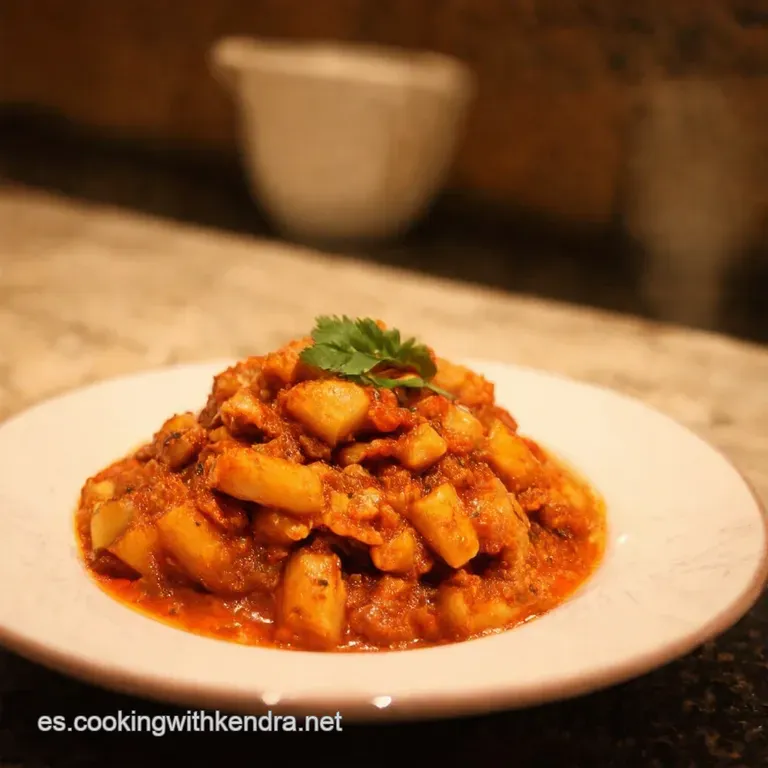 Lentejas Estofadas a La Riojana Vegana presentation