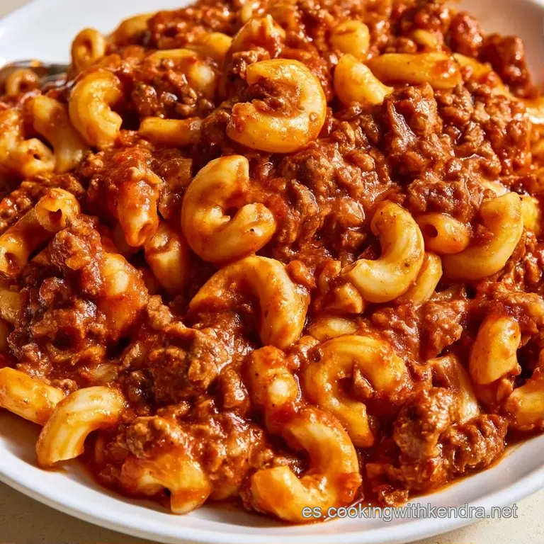 Composición elegante de pasta en cuenco cerámico con salsa brillante, trozos rosados y un toque de verde vibrante.