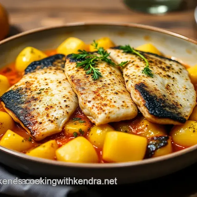 Merluza a la Gallega con Patatas Panaderas