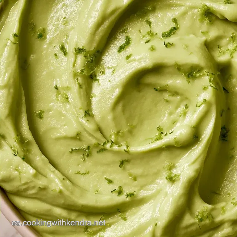 Mousse De Aguacate Y Lima Cremosa