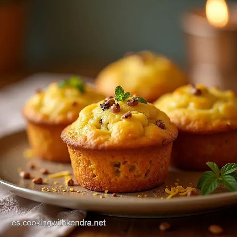 Muffins De Pl&aacute;tano a La Ligera presentation