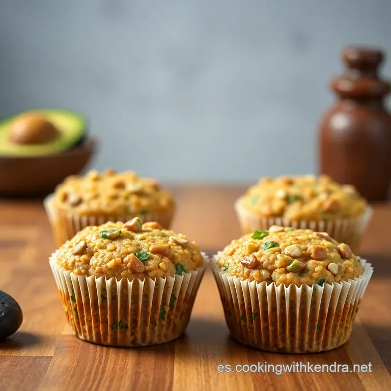 Muffins De Quinoa Y Aguacate presentation