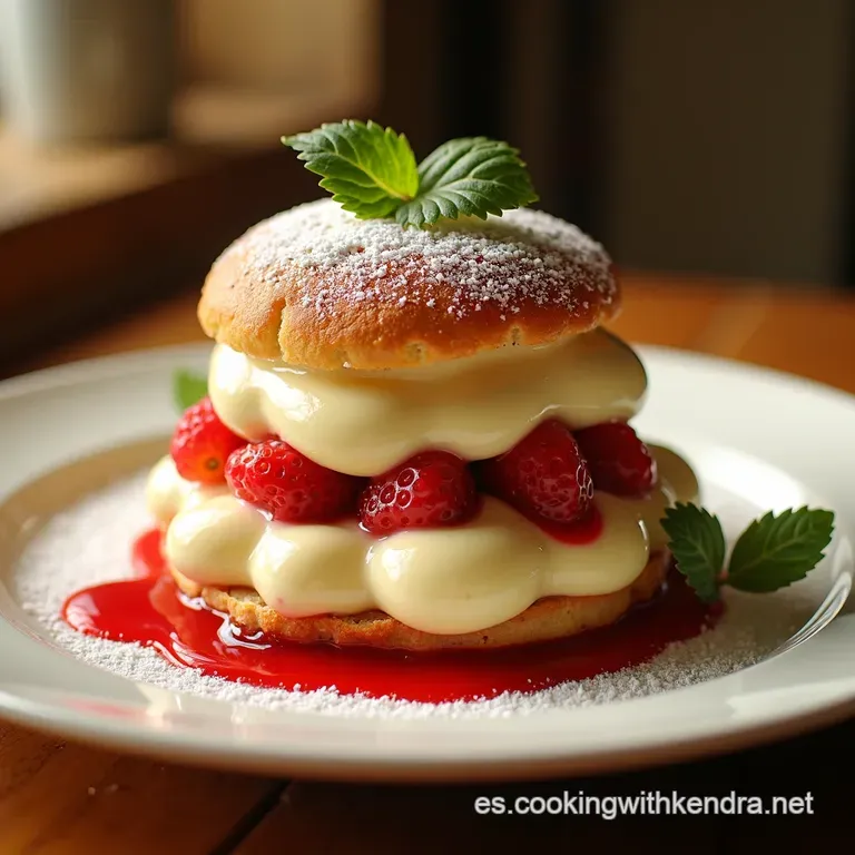 Napoleon Cake Sinfon&iacute;a De Hojaldre Y Crema presentation