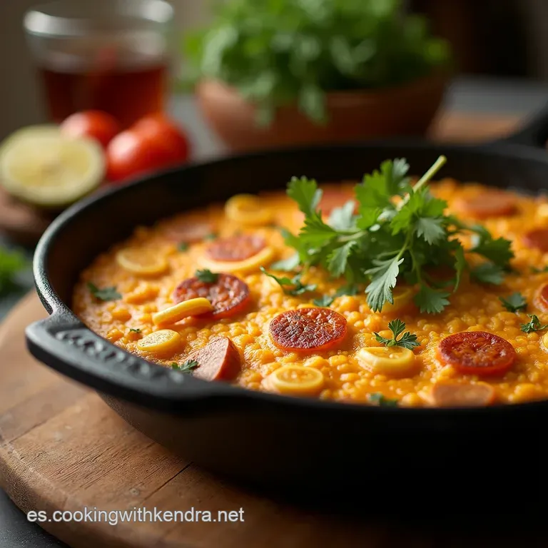 La Paella Espa&ntilde;ola Que Sabe a Domingo Receta Tradicional Paso a Paso presentation