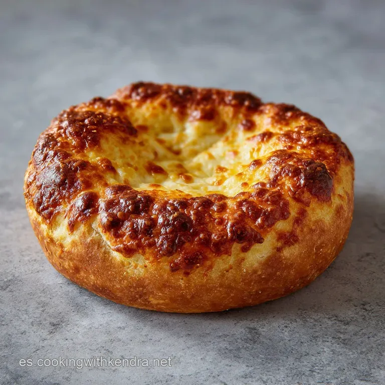 Warm, golden cheesy bread rolls artfully arranged on a rustic wooden board with fresh herbs.