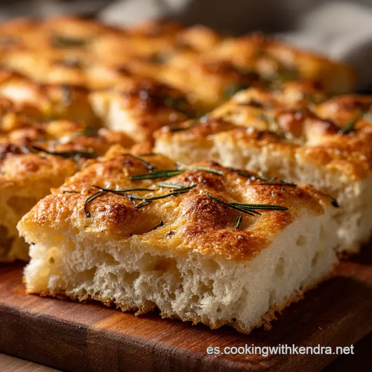 Pan Focaccia Cl&aacute;sico De Romero: La Receta Italiana M&aacute;s Aireada Y Crujiente presentation