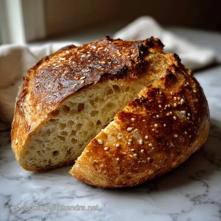 Pan R&uacute;stico Sin Amasar: Miga El&aacute;stica y Corteza Crujiente