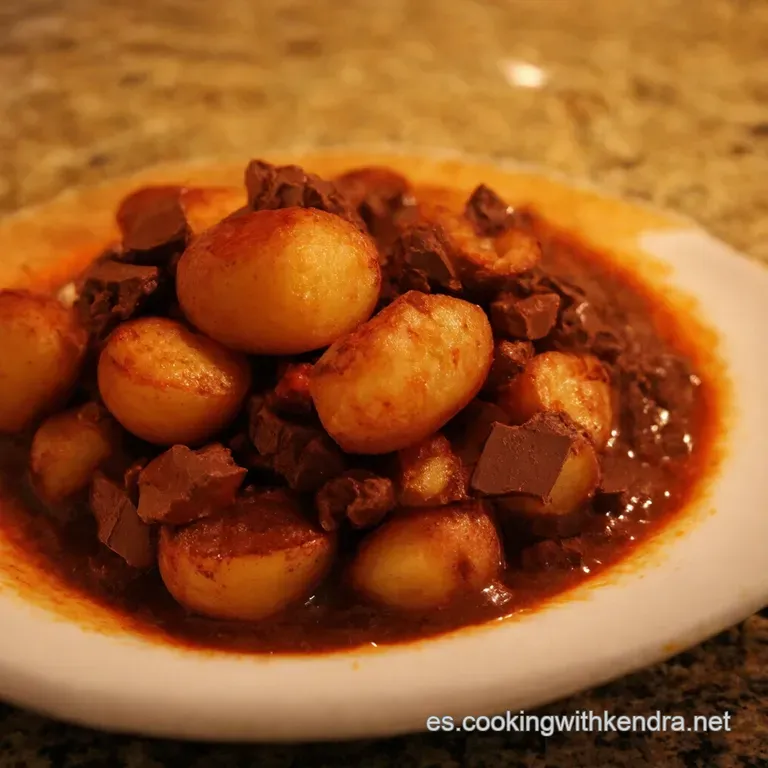 Papas Con Choco a La Gaditana presentation