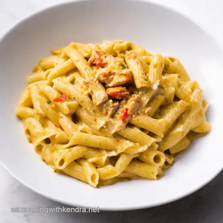 Pasta Alfredo con Pollo Cajun Que Viva el Sabor