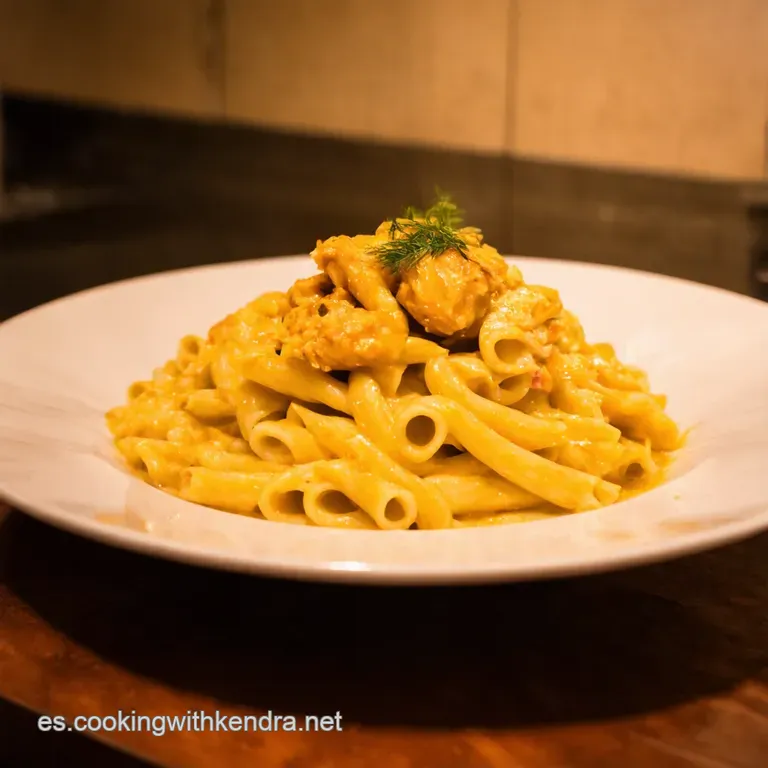 Pasta Caj&uacute;n Con Pollo Cremosa presentation