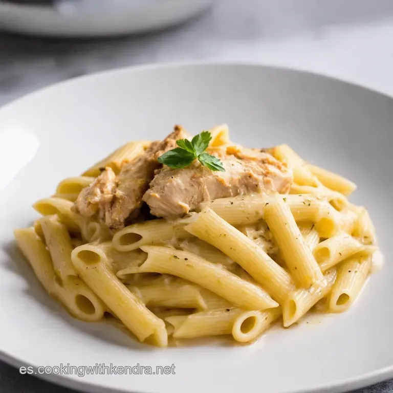 Pasta Caj&uacute;n con Pollo Cremosa