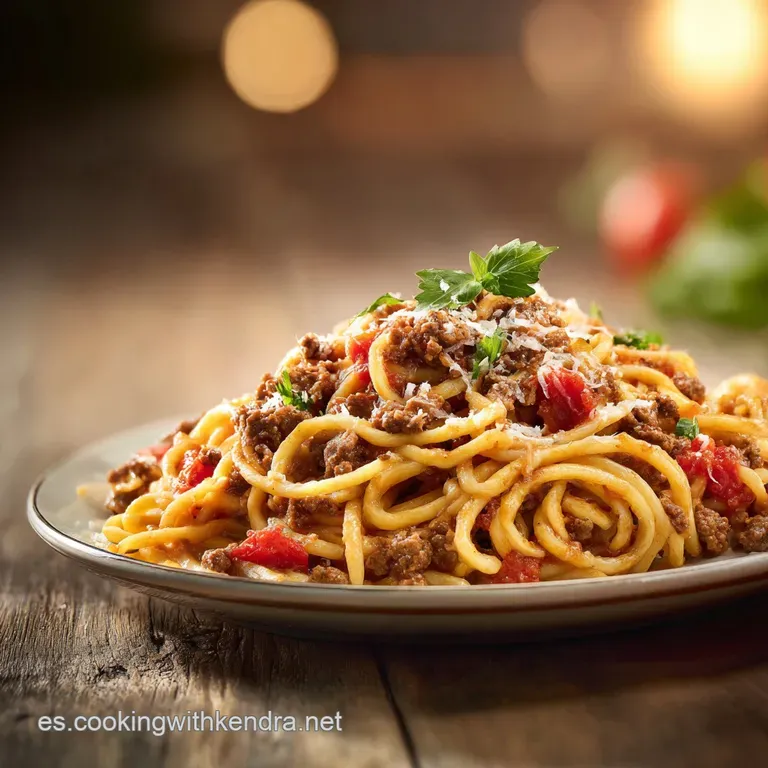 Recipe ground beff And pasta: Salsa Sedosa