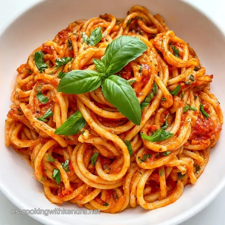 Pasta Con Tomate Natural: Receta Casera