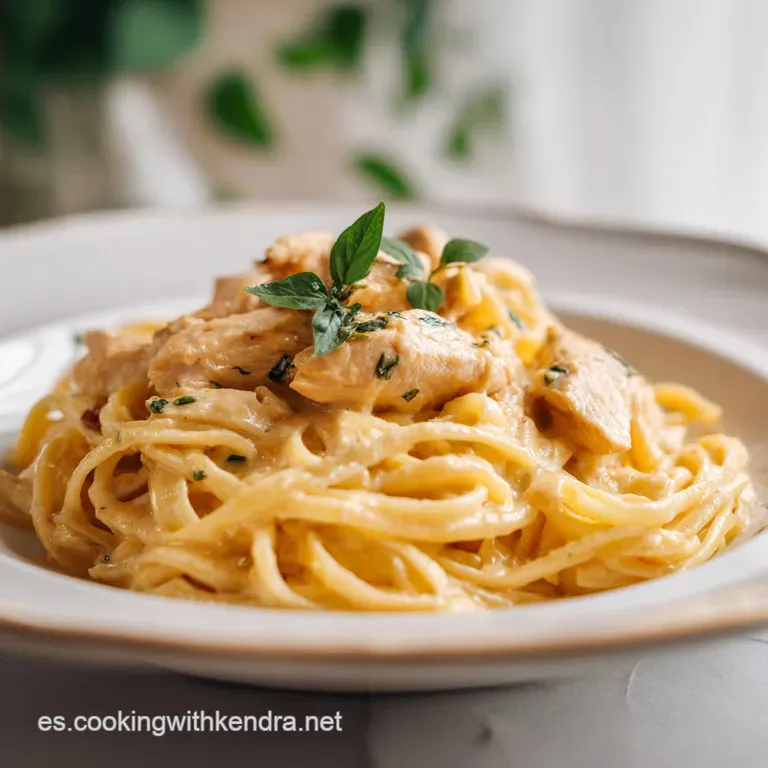 Pasta Cremosa con Pollo: Salsa Aterciopelada