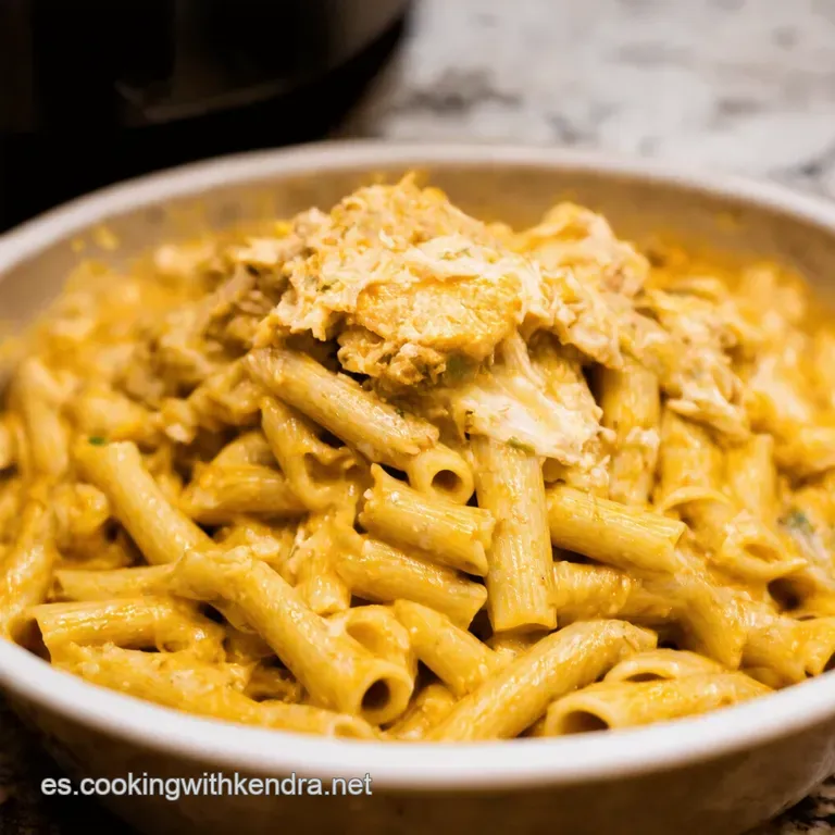 Pasta Cremosa De Pollo Al Rancho Express En La Instant Pot presentation