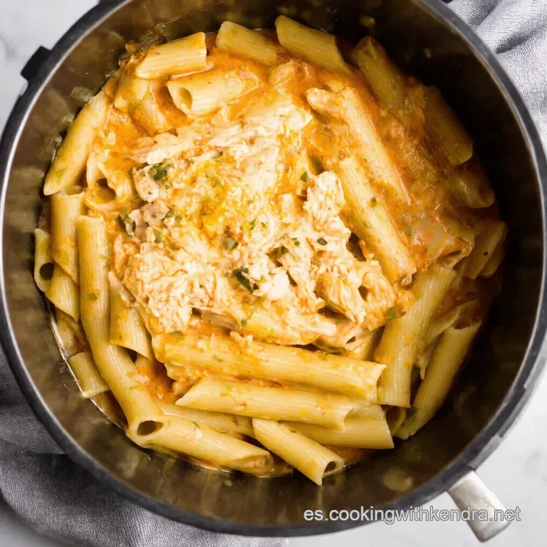 Pasta Cremosa de Pollo al Rancho Express en la Instant Pot
