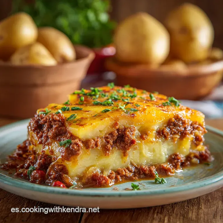 Pastel De Pl&aacute;tano: El Pastel&oacute;n Criollo Relleno De Picadillo Especiado presentation