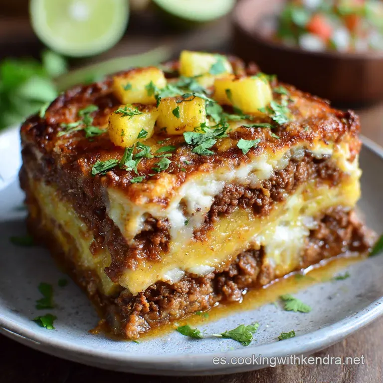 Pastel de pl&aacute;tano: El Pastel&oacute;n Criollo Relleno de Picadillo Especiado