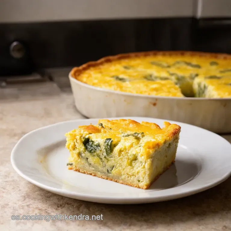 Pastel R&aacute;pido De Verduras Con Queso presentation