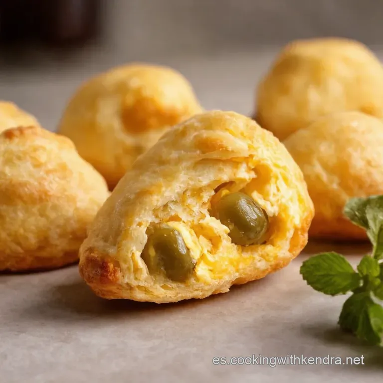 Pastelitos De Coliflor Queso Y Aceitunas presentation