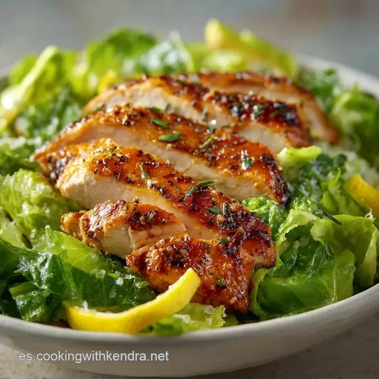 Pechuga de Pollo Jugosa con Ensalada Fresca