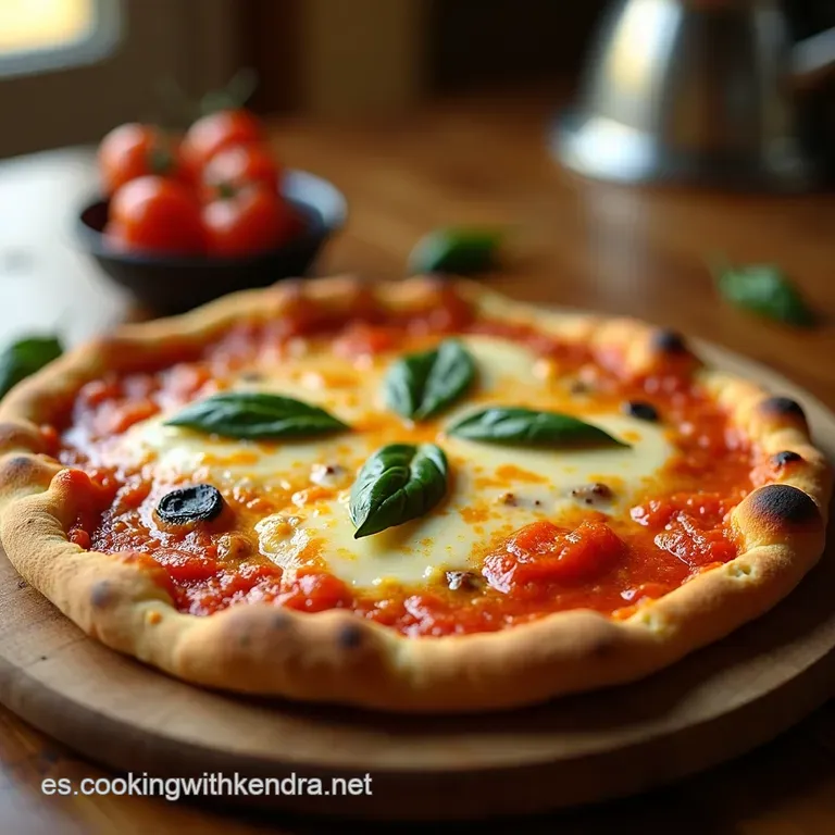 Pizza Casera a La Italiana Sabor De Abuela En Cada Bocado presentation