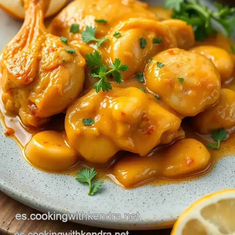 Pollo Con Champi&ntilde;ones Al Ajillo presentation